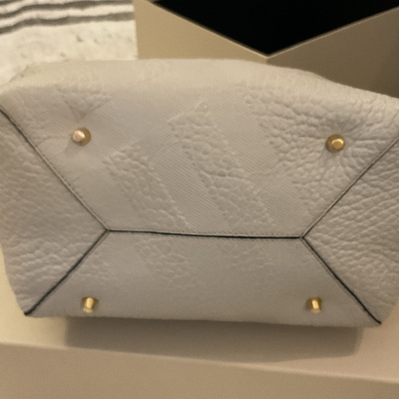 AUTHENTIC BURBERRY MEDIUM CANTERBURY TOTE BAG IN LIGHT GRAYISH TAUPE - Picture 7 of 14